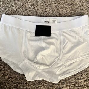 Charlies White Men's Boxer Briefs